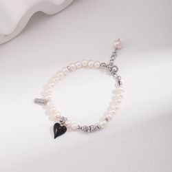 Real Pearl Silver Bracelet 