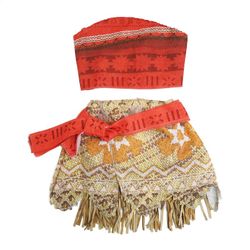 Moana costume set size 2, 3, 4, 5, 6