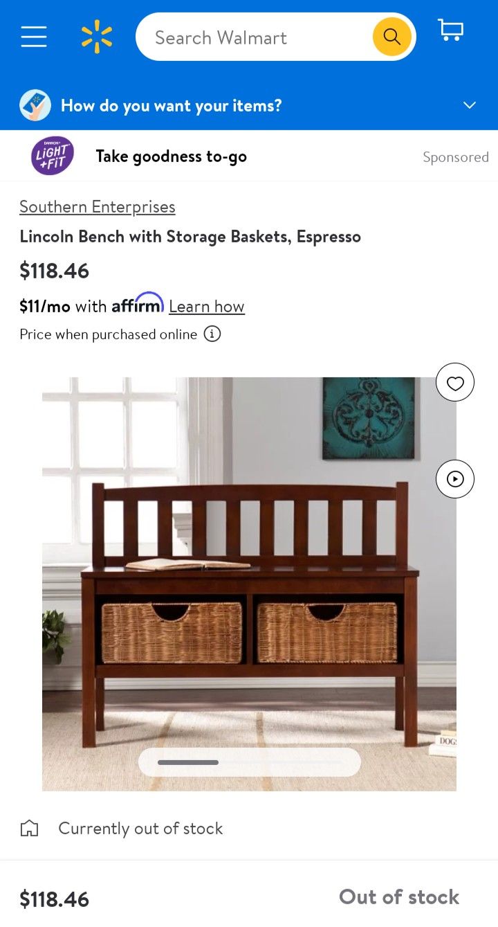 Lincoln Entryway Bench With Storage Baskets-Expresso
