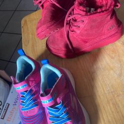 Tengo Estos Botines  Rojos Lípidos Y Saiz S/N  Tenis Skechers Rosas Saiz 12 Niñas 