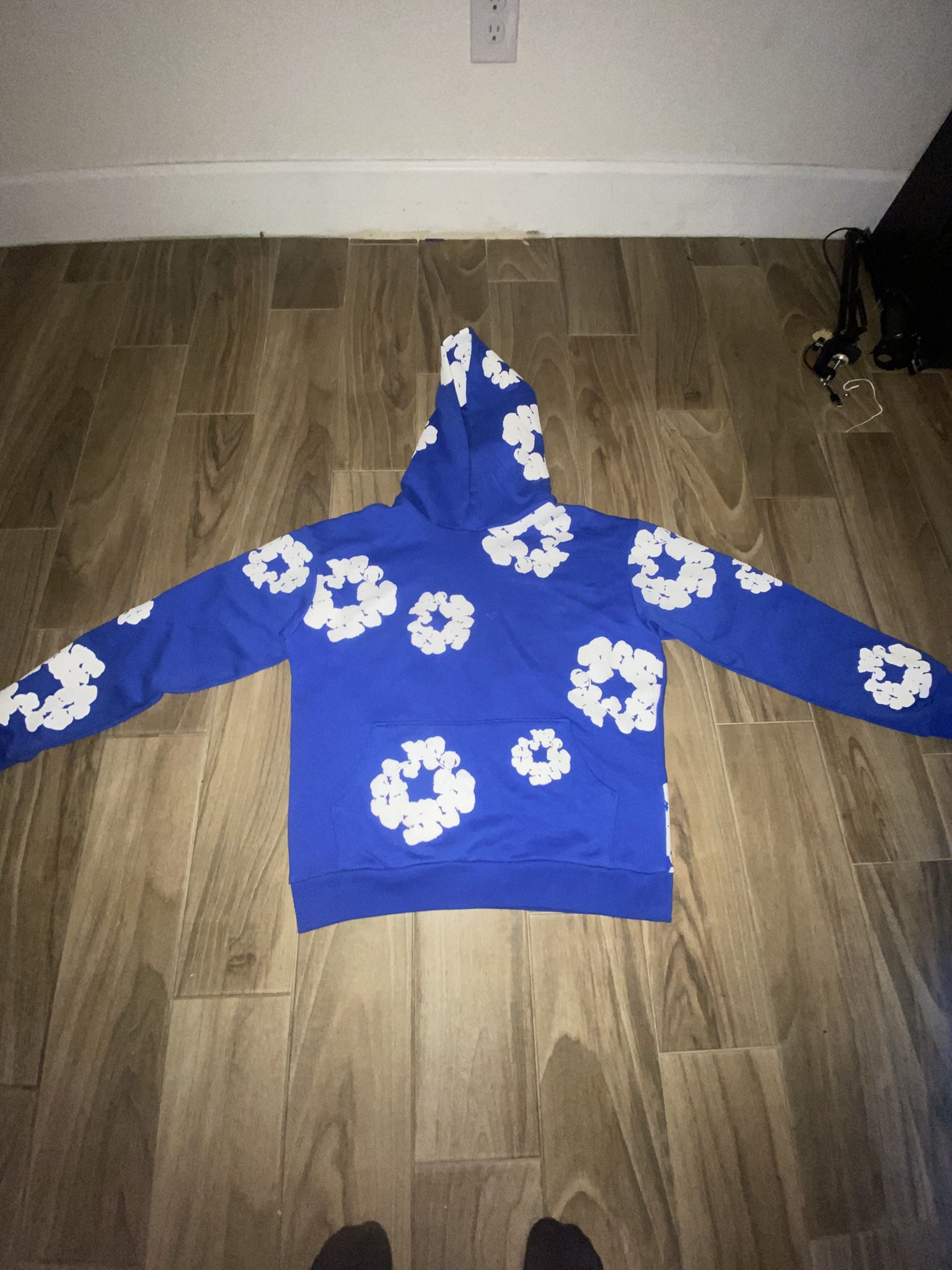 Denim Hoodie Blue