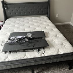 Queen Bed Frame with Headboard