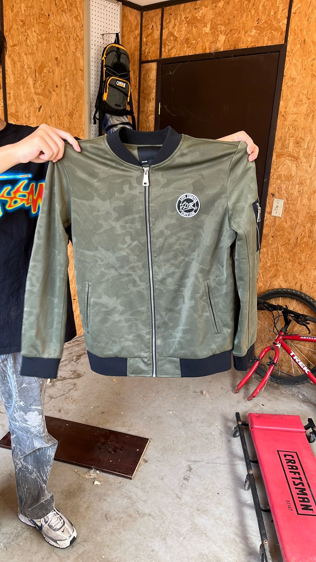 Navy Green Bomber Jacket Brand Semir