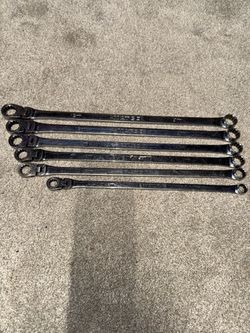 Matco Extra Long Flex-Head Ratcheting Wrench Set 6pc Metric