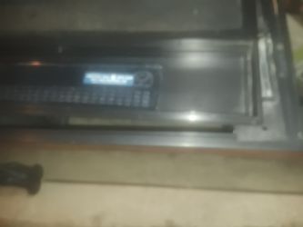 Fish Tank w Oak Stand 