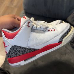 Fire red 3s