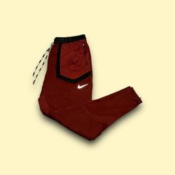 Nike Phenom Elite Wild Run Running Pants Maroon Black CU5972-624 Small 