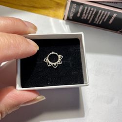 14kt White Gold Septum Ring 