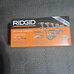 Ridgid 8 Tool Combo with batteries