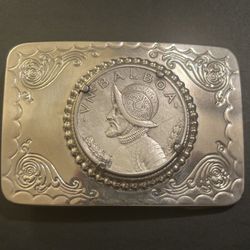 Belt Buckle SILVER VN BALBOA .900 Silver PANAMA