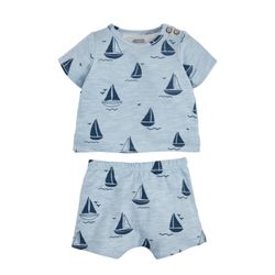 SAILBOAT BABY SHORT SET size 3/6M