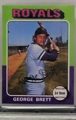 1975 Topps mini George Brett rookie. Extra Extra Clean