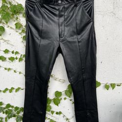 Abercrombie & Fitch Black Leather Pants