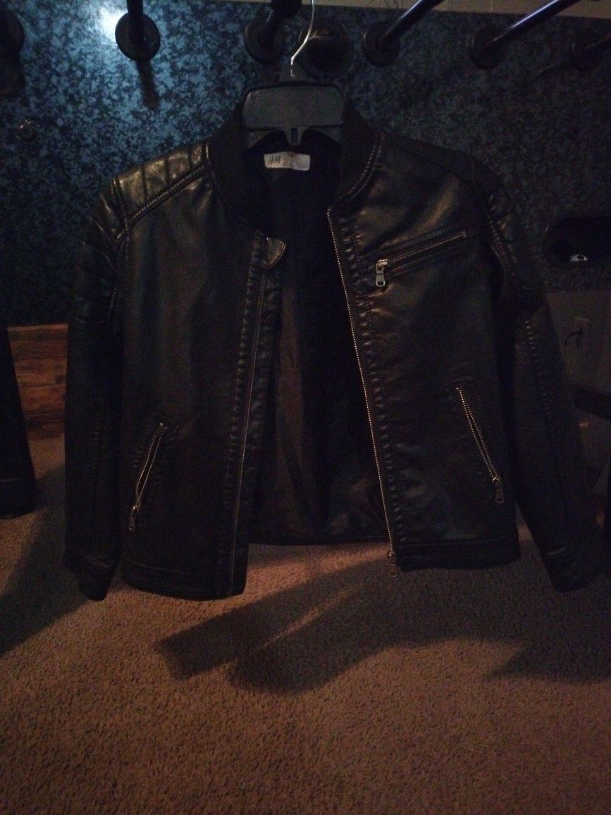 Leather Boys Jacket