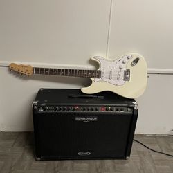 Electric Guitar And Amplifier 
