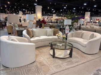 Upholstered Sofa Sloped Arm