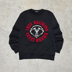Black True Religion crewneck sweatshirt S