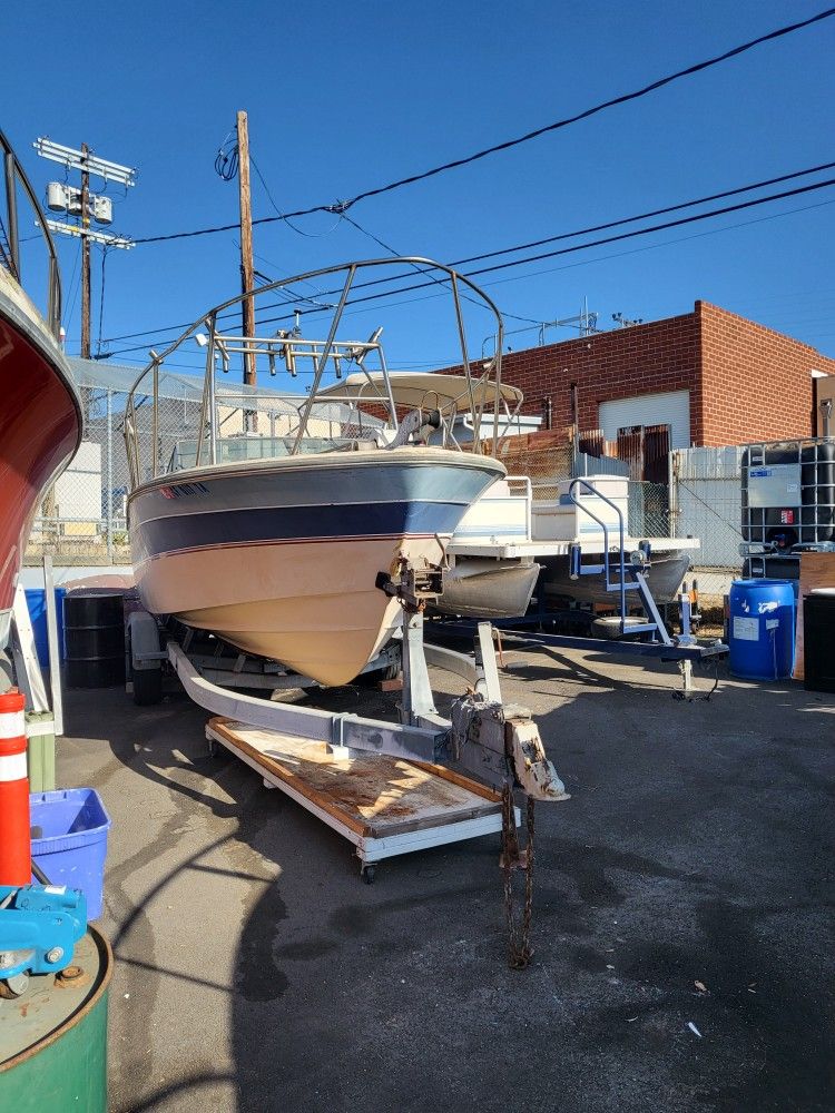 23 Feet Cobalt With Galvanized Trailer