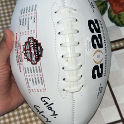 kearis jackson and kenny macintosh, alabama, georgia sign football JSA AUTHENTICATED