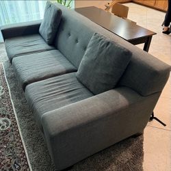 Modern Gray 3 Seat Sofa