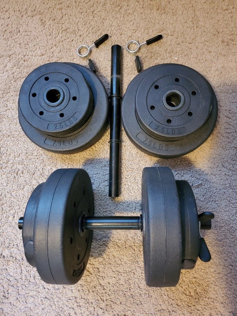 Dumbells New 40lbs Vinyl