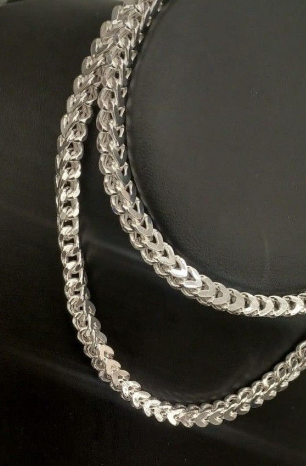 925 Sterling Silver Franco Chain. 24 Inches 