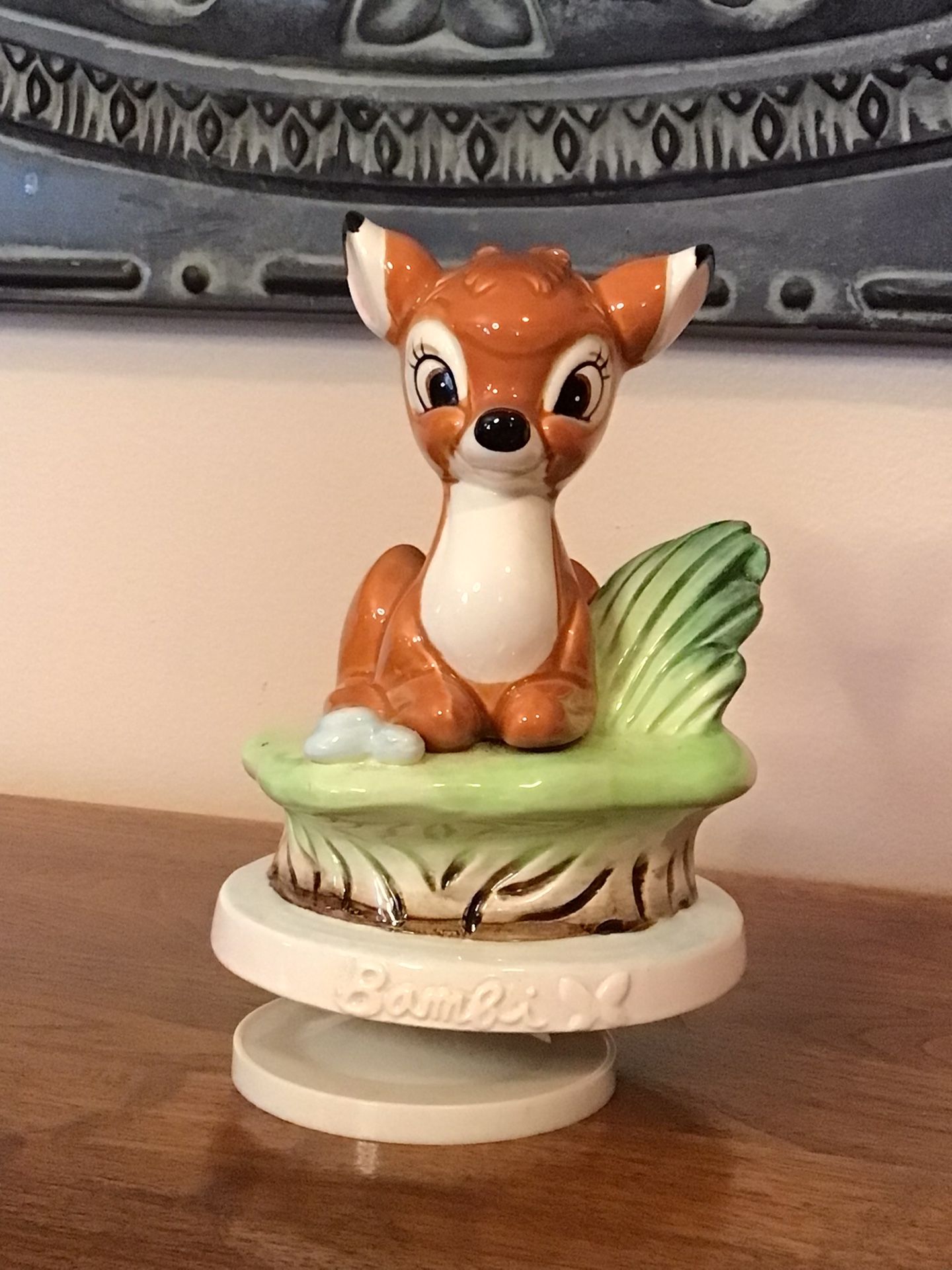 Vintage Disney Bambi Rotating Music Box