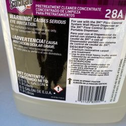 Scotchqard Pretreatment Cleaner 28A 0.5  US Galon 1.9 Liter. 7.00