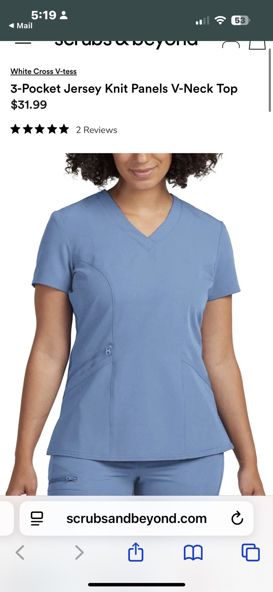 Scrub Top Women’s XS