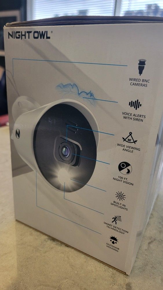 Night Owl Full HD Wired Indoor/Outdoor Cameras (2pk) DP2LSA*New