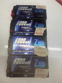 2s 6000 Mah 5 mm shorty Lipo battery