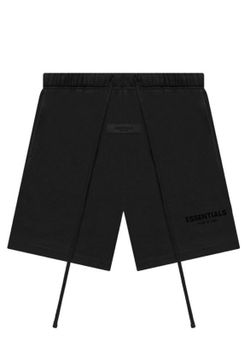 REAL Black Fear of God Essentials shorts