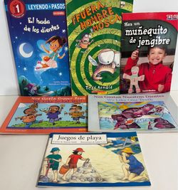 Lot of 6 Spanish & Bilingual Children's Books