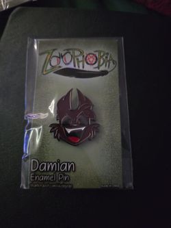 Zoophobia Damien Enamel Pin