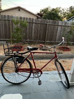 Schwinn Racer Vintage Red Cruiser  1957