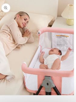 Wayfong Bedside Baby Bassinet