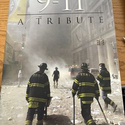 9-11 A Tribute, Large Hardcover Book with Dust Jacket, Very new Condition
