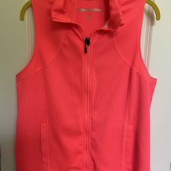 Tommy Hilfiger Sport Womens Perforated Full Zip Vest | High Visibility | Size L