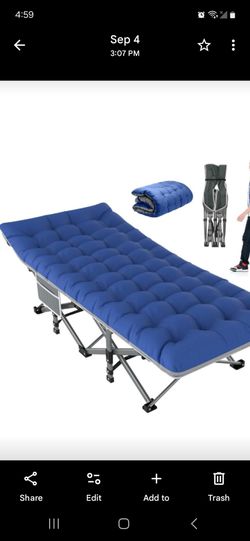 Folding Camping Cots for Adults,with Mattress