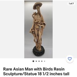 Rare Asian man w/ Birds 