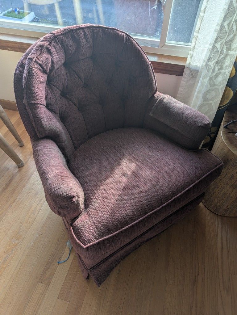 Red Swivel Chair, 74th St And Fremont