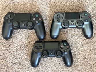 PS4 Controllers (Lot of 3) - All Have Stick Drift
