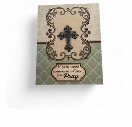 Decorative Cross Prayer Greeting Card
