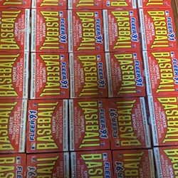 Baseball Cards 1991 Fleer Update Seal Boxes