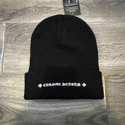 Chrome heart beanie