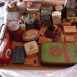 Antique Old Bottles And Can Sold As One Take All 