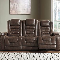 Game Zone Bark Power Reclining Sofa

