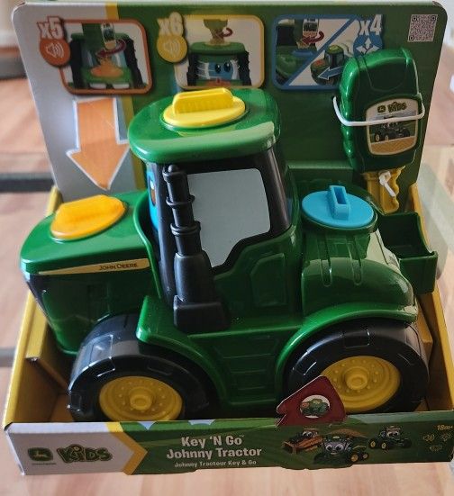 John Deere Key-n-Go Johnny Tractor 13 Interactive Features