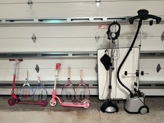 Skooter/ Tennis Rackets/ Pool Basketball Hoop/ Karaoke/ Clothes Steamer