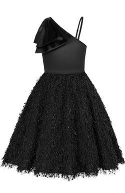 NWT Little Girls Black Cocktail Party Dress by Grace Karin & Bolero